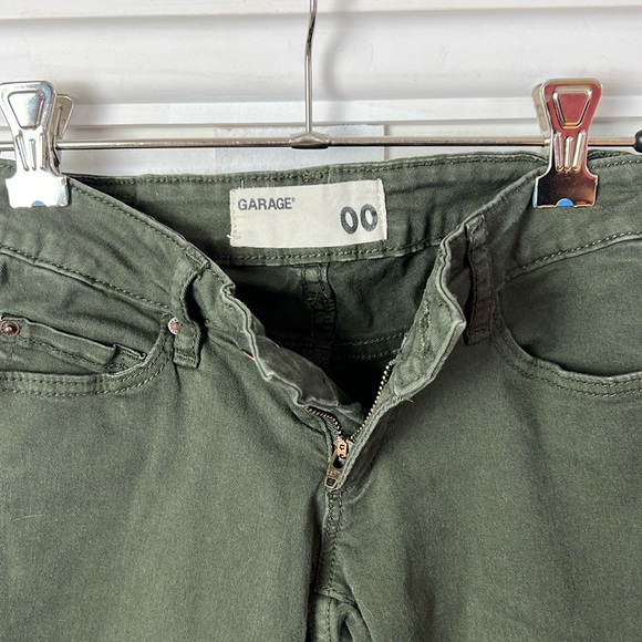 Garage Olive Khaki Green Jegging Jeans Size 00 - Picture 4 of 11